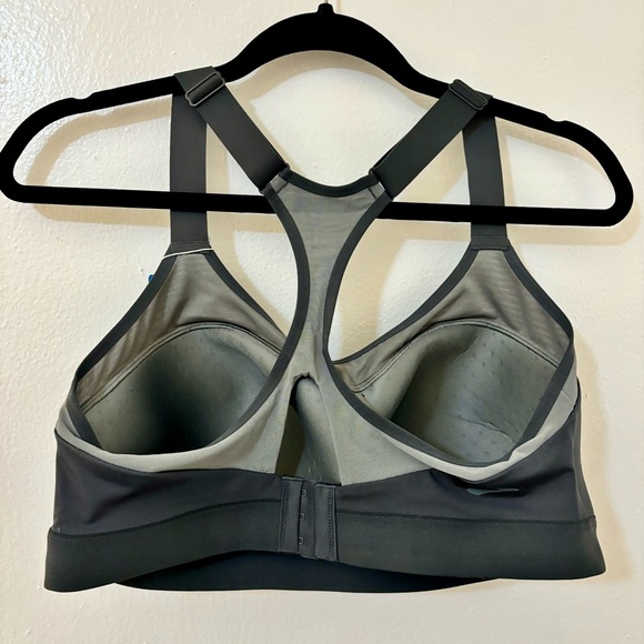 NWT Brooks Gray Dare Racerback Run Bra Size 38DD - Picture 6 of 8